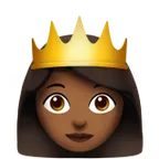 princess: medium-dark skin tone untuk platform Apple