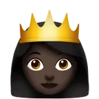 Apple dla platformy princess: dark skin tone