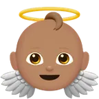 baby angel: medium skin tone untuk platform Apple