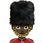 Apple platformon a(z) woman guard: dark skin tone képe