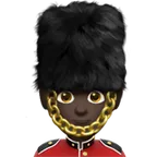 man guard: dark skin tone voor Apple platform