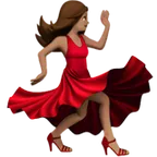 Apple 플랫폼을 위한 woman dancing: medium skin tone