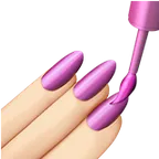 nail polish: light skin tone สำหรับแพลตฟอร์ม Apple