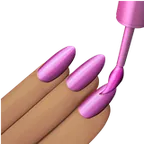 nail polish: medium skin tone untuk platform Apple