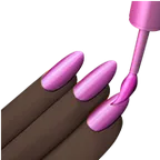 nail polish: dark skin tone pentru platforma Apple