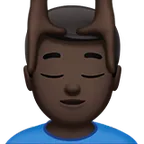 man getting massage: dark skin tone pentru platforma Apple
