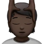 person getting massage: dark skin tone untuk platform Apple
