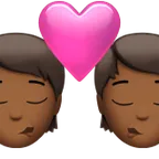 kiss: medium-dark skin tone pentru platforma Apple