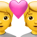 couple with heart per la piattaforma Apple