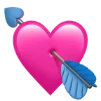 Apple প্ল্যাটফর্মে জন্য heart with arrow