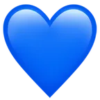 Apple प्लेटफ़ॉर्म के लिए blue heart