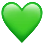 green heart för Apple-plattform