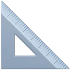 Apple प्लेटफ़ॉर्म के लिए triangular ruler