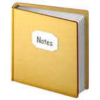 notebook with decorative cover لمنصة Apple