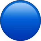 blue circle alustalla Apple