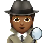 detective: medium-dark skin tone untuk platform Apple