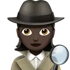 woman detective: dark skin tone per la piattaforma Apple