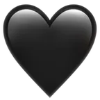 black heart för Apple-plattform