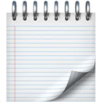 Apple প্ল্যাটফর্মে জন্য spiral notepad