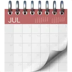 Apple 플랫폼을 위한 spiral calendar