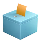 Apple প্ল্যাটফর্মে জন্য ballot box with ballot