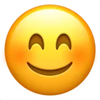 smiling face with smiling eyes για την πλατφόρμα Apple