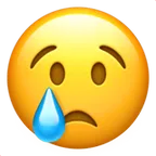crying face for Apple platform