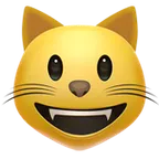 grinning cat alustalla Apple