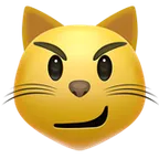 Apple dla platformy cat with wry smile