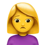 woman frowning для платформы Apple