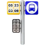 bus stop för Apple-plattform