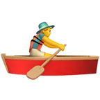 man rowing boat för Apple-plattform