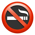 no smoking för Apple-plattform