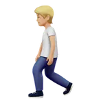 person walking: medium-light skin tone für Apple Plattform