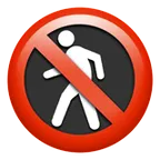 no pedestrians for Apple platform
