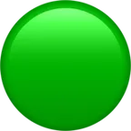 Apple प्लेटफ़ॉर्म के लिए green circle
