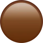 brown circle สำหรับแพลตฟอร์ม Apple