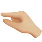 pinching hand: medium-light skin tone สำหรับแพลตฟอร์ม Apple