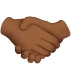Apple dla platformy handshake: medium-dark skin tone