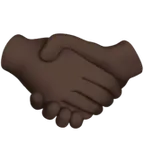 handshake: dark skin tone pentru platforma Apple