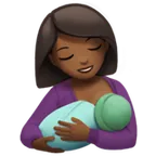 breast-feeding: medium-dark skin tone per la piattaforma Apple