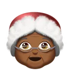 Mrs. Claus: medium-dark skin tone สำหรับแพลตฟอร์ม Apple