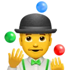 man juggling for Apple platform