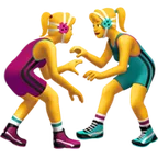 women wrestling for Apple-plattformen