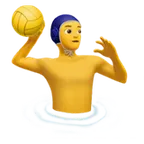 Apple प्लेटफ़ॉर्म के लिए man playing water polo