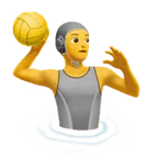 person playing water polo alustalla Apple