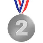 2nd place medal untuk platform Apple