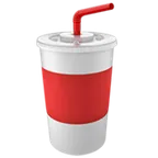 cup with straw voor Apple platform