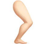 Apple 플랫폼을 위한 leg: light skin tone