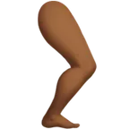 leg: medium-dark skin tone für Apple Plattform